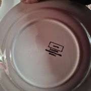 Set of 17 vintage Sarreguemines plates – Capri Ligoin model – orange
