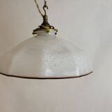 Suspension Ceiling light in marmoreal glass