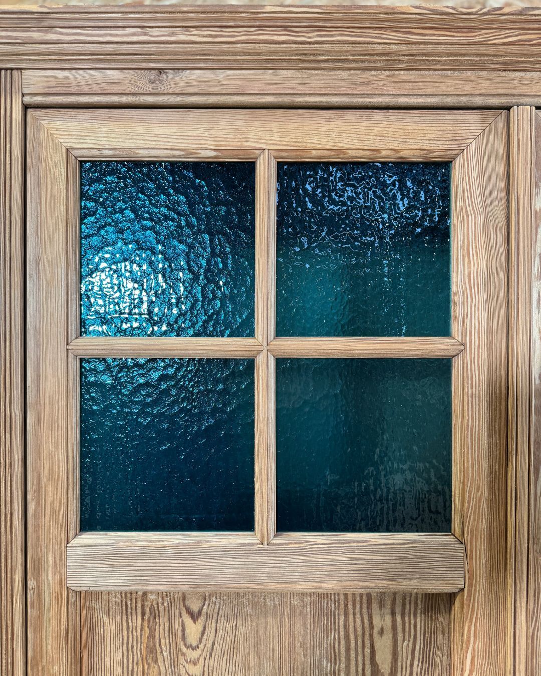 Antique wardrobe in solid pitch pine