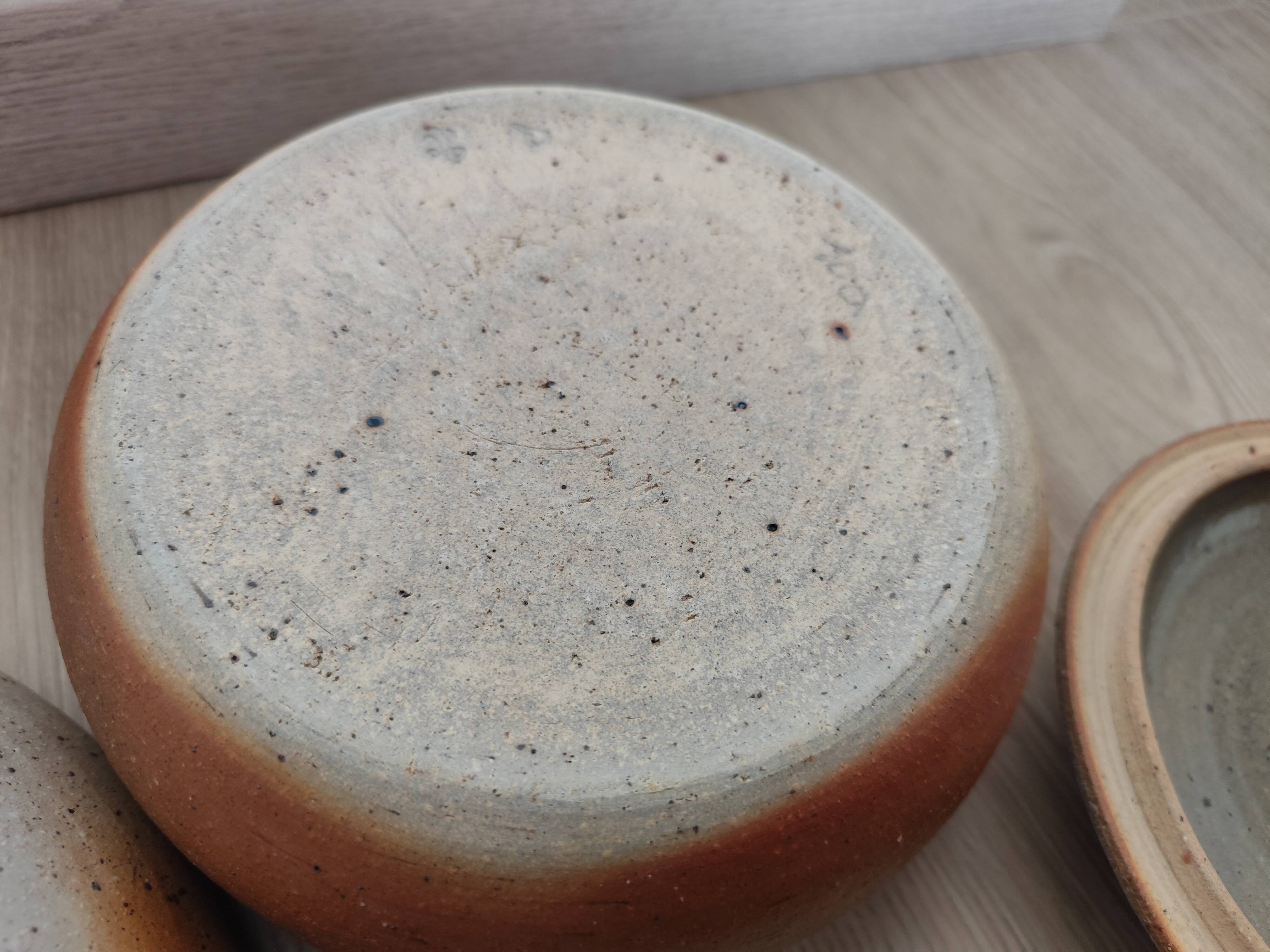 Antique stamped stoneware artisan service