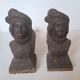 Pair of cast iron fire dogs