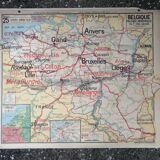 Old Vidal Lablache map: Belgium.