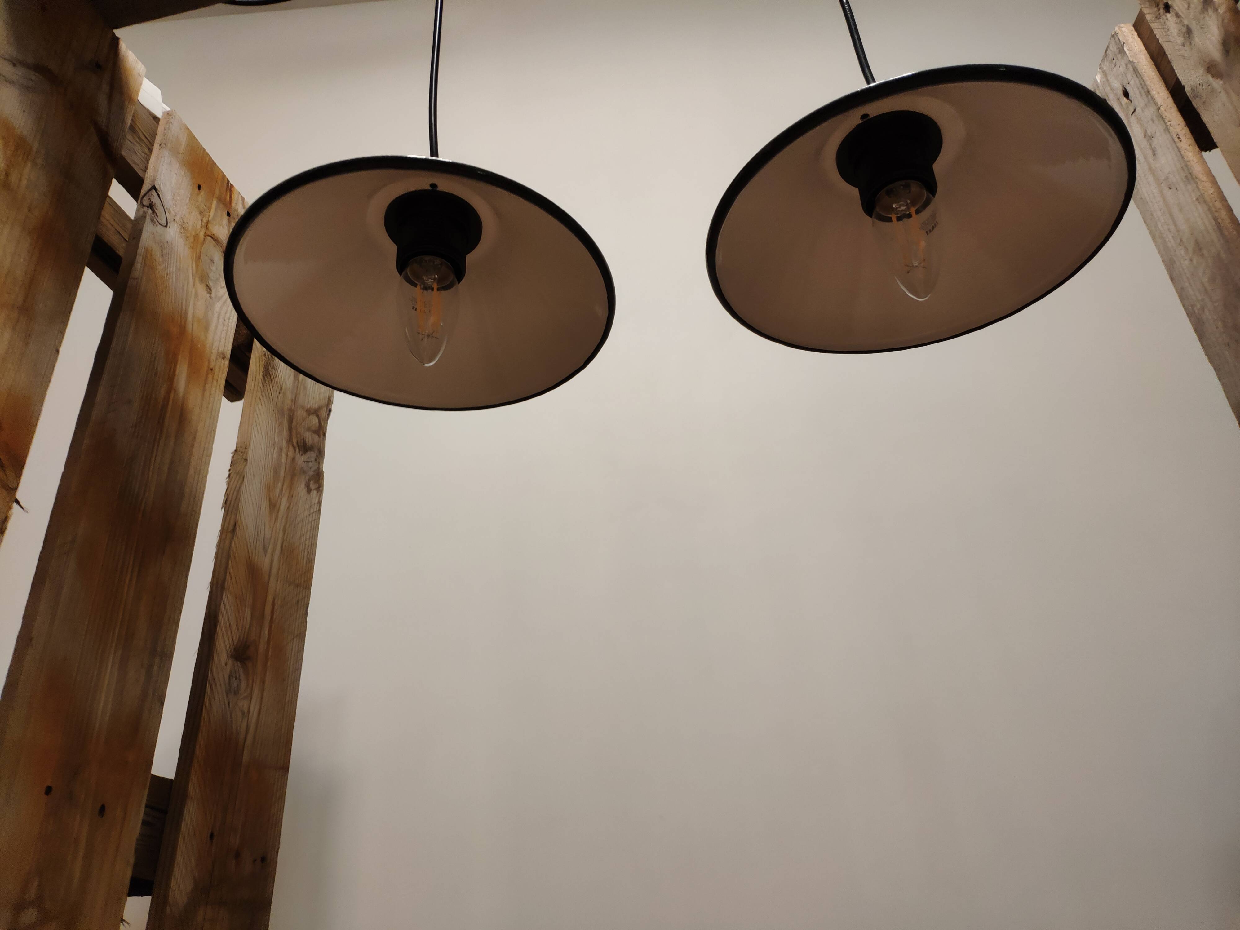 Blue-grey industrial vintage suspension