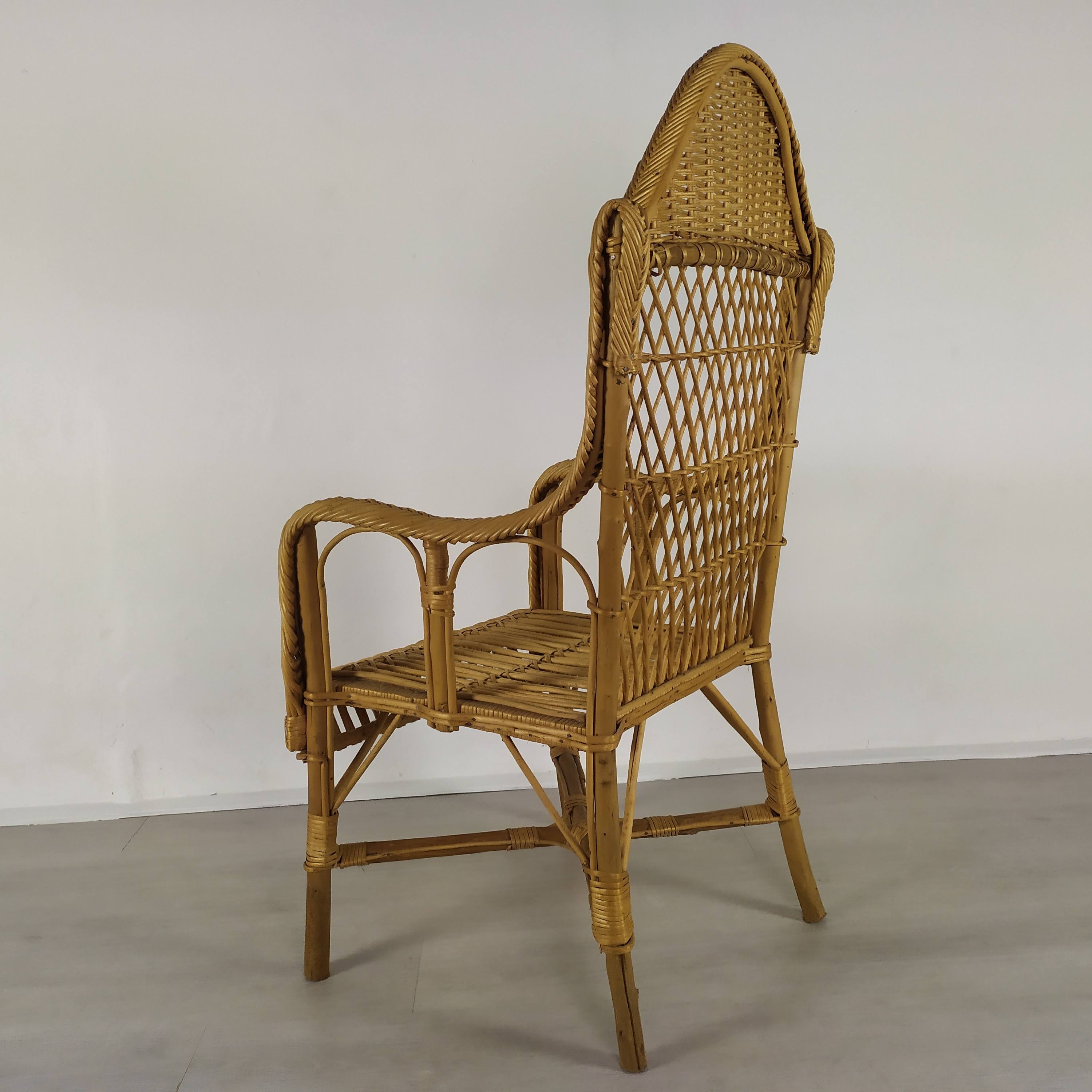 Rattan armchair