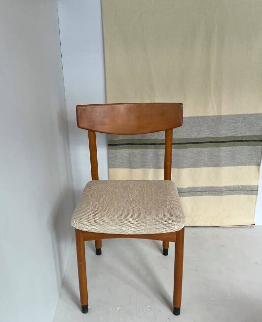 Vintage Scandinavian light wood chair