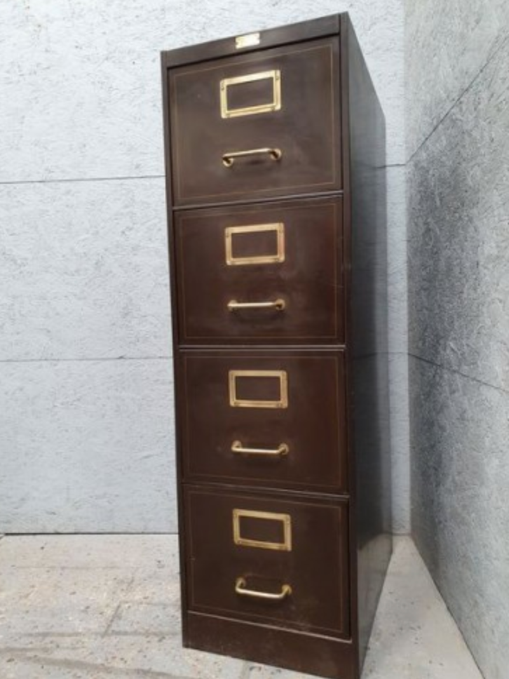 Drawer locker Ronéo industrial furniture around 1940