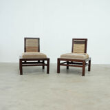 Set of two French lounge chairs