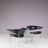 1960s Pair of “Meander Gamma” Chairs by Rudolf Wolf for Gaasbeek & Van Tiel, Netherlands