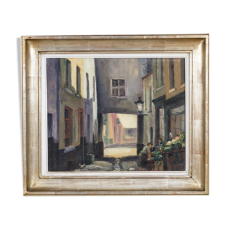 Brussels Street Scene Painting