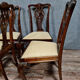 Series of 6 Chippendale mahogany chairs circa 1900