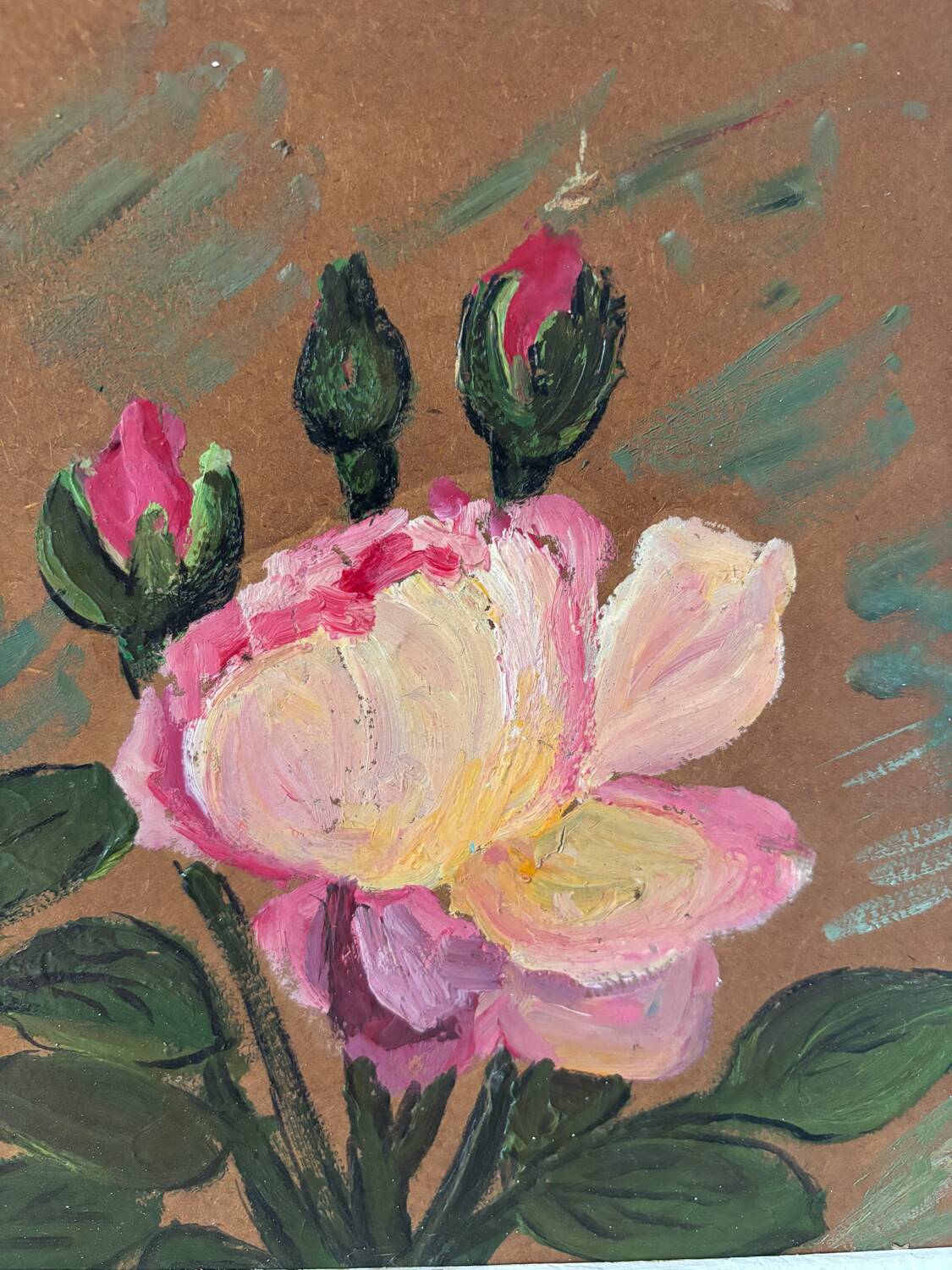 Roses signed Delaine