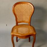Suite of 6 chairs cannées en merisier Louis Philippe