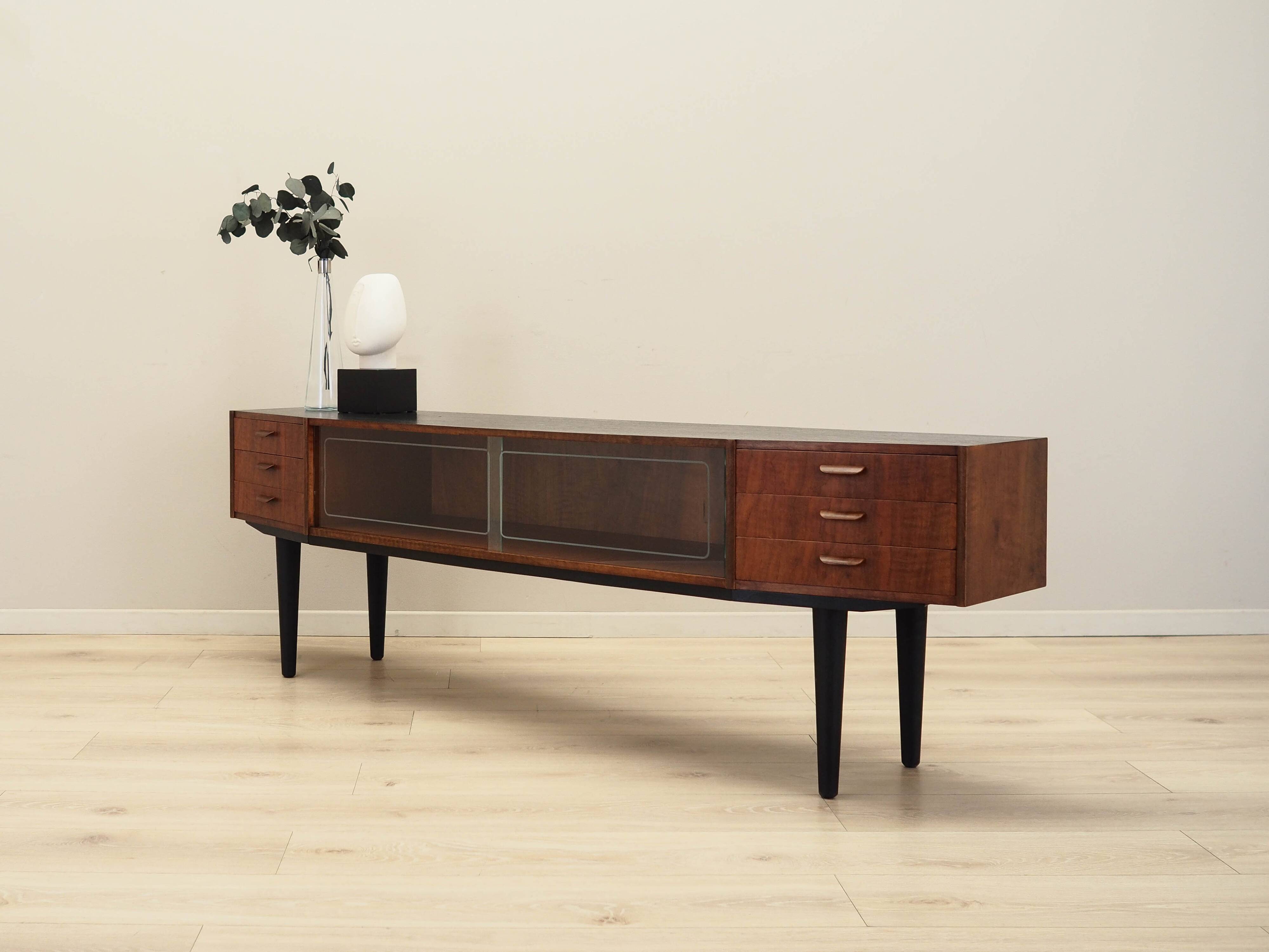 Walnut lowboard, Danish design, 1960s, production: Denmark