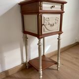Bedside table with marble