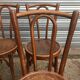 Suite of 8 Viennese bistro chairs "W.Baumann"