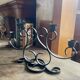 Vintage wrought iron candlestick