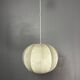 Midcentury space age cocoon hanging pendant ceiling lamp, 1960s