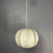 Midcentury space age cocoon hanging pendant ceiling lamp, 1960s