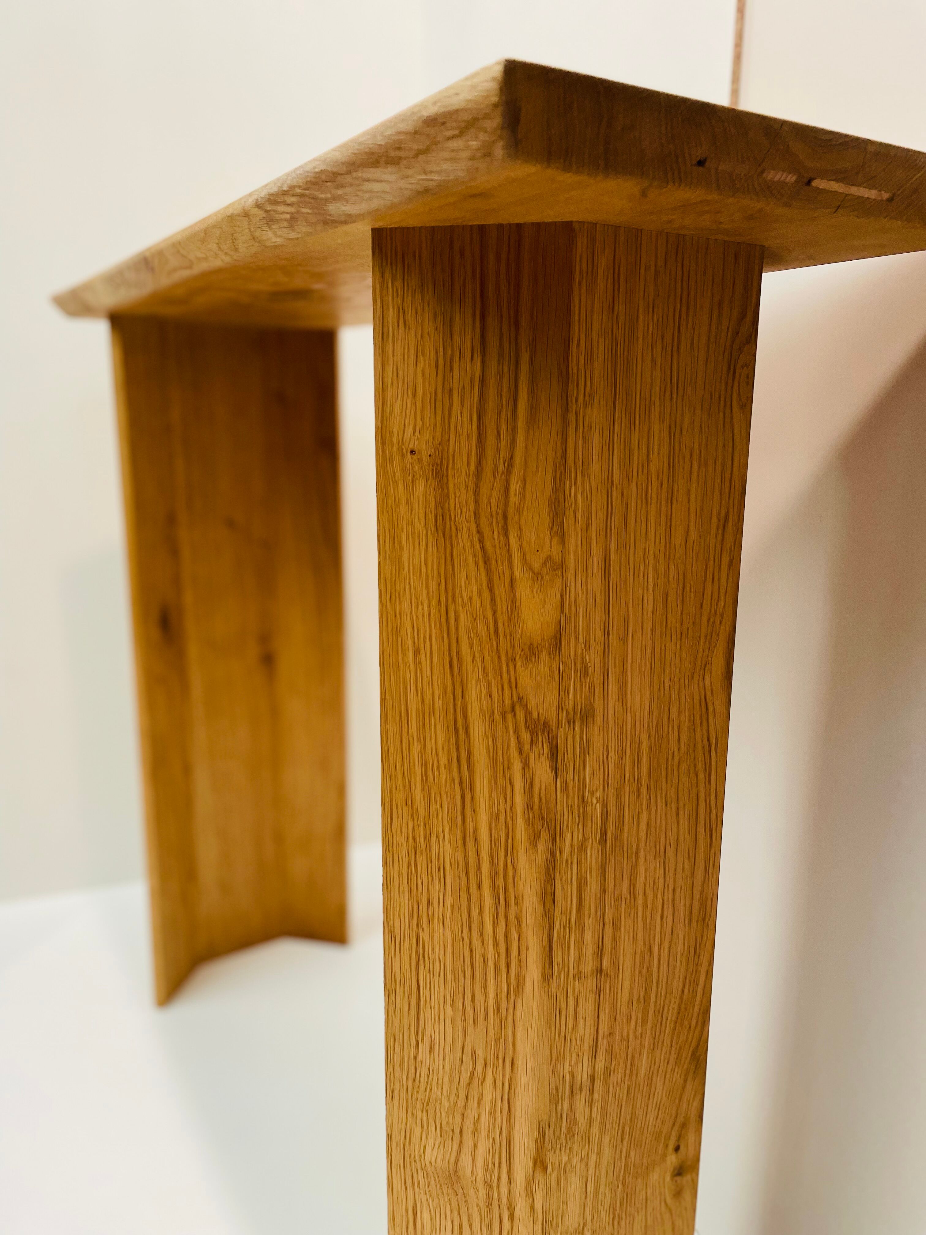 Solid wood console