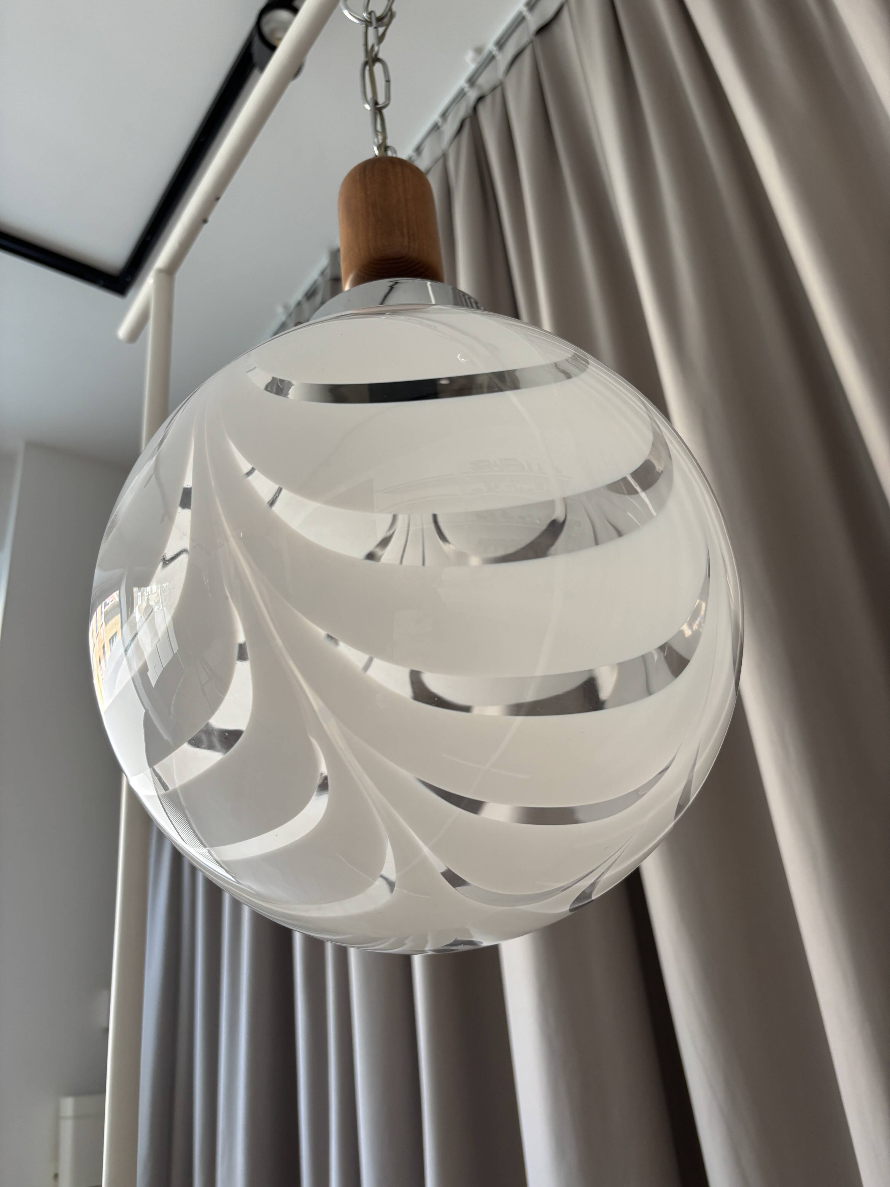 Vintage Murano glass pendant lamp – 1970s