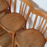 Set of 10 baumann bistro chairs