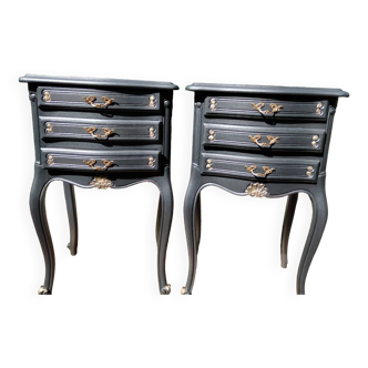 Set of Louis XV style bedside tables