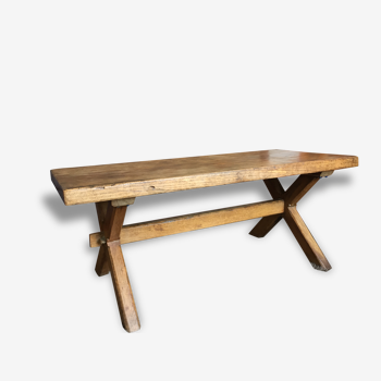 Solid oak coffee table