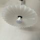 Large pair of wavy glass pendants