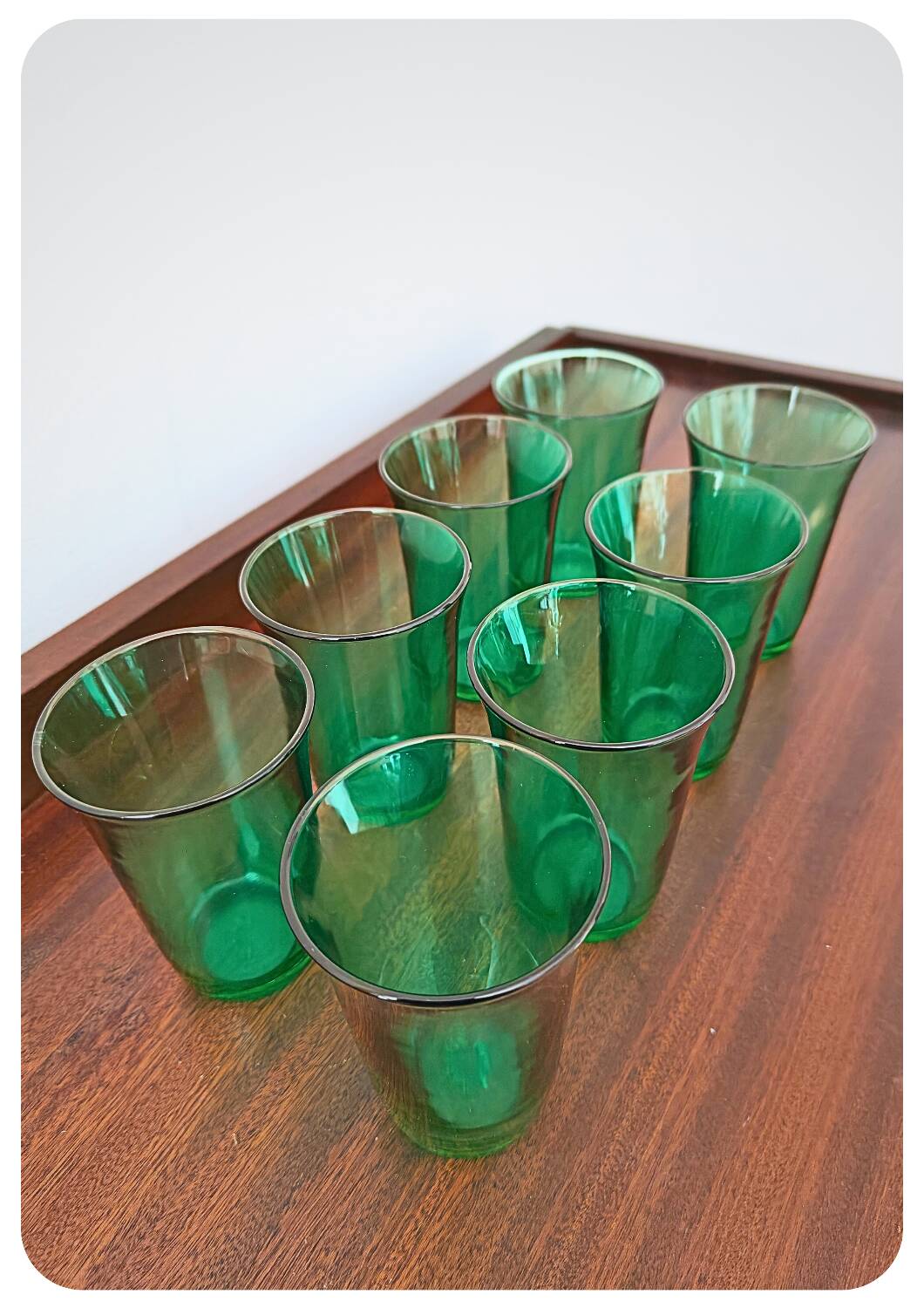 Verres Huile Lesieur Mid-Century - Lot de 8