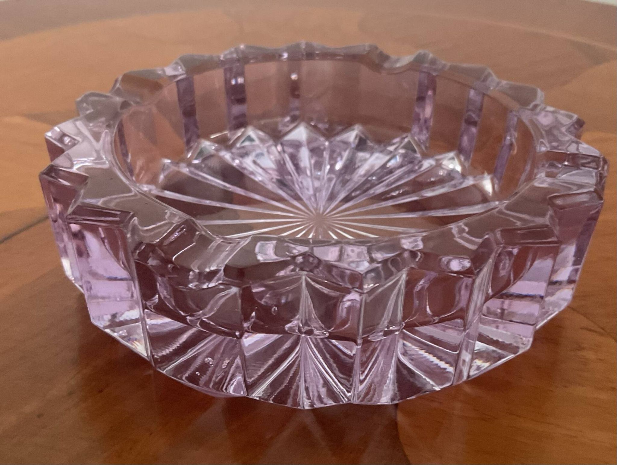 Vide poche ou cendrier vintage en verre alexandrite