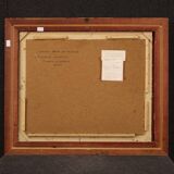 Tableau huile sur nature morte en masonite signé daté 1942
