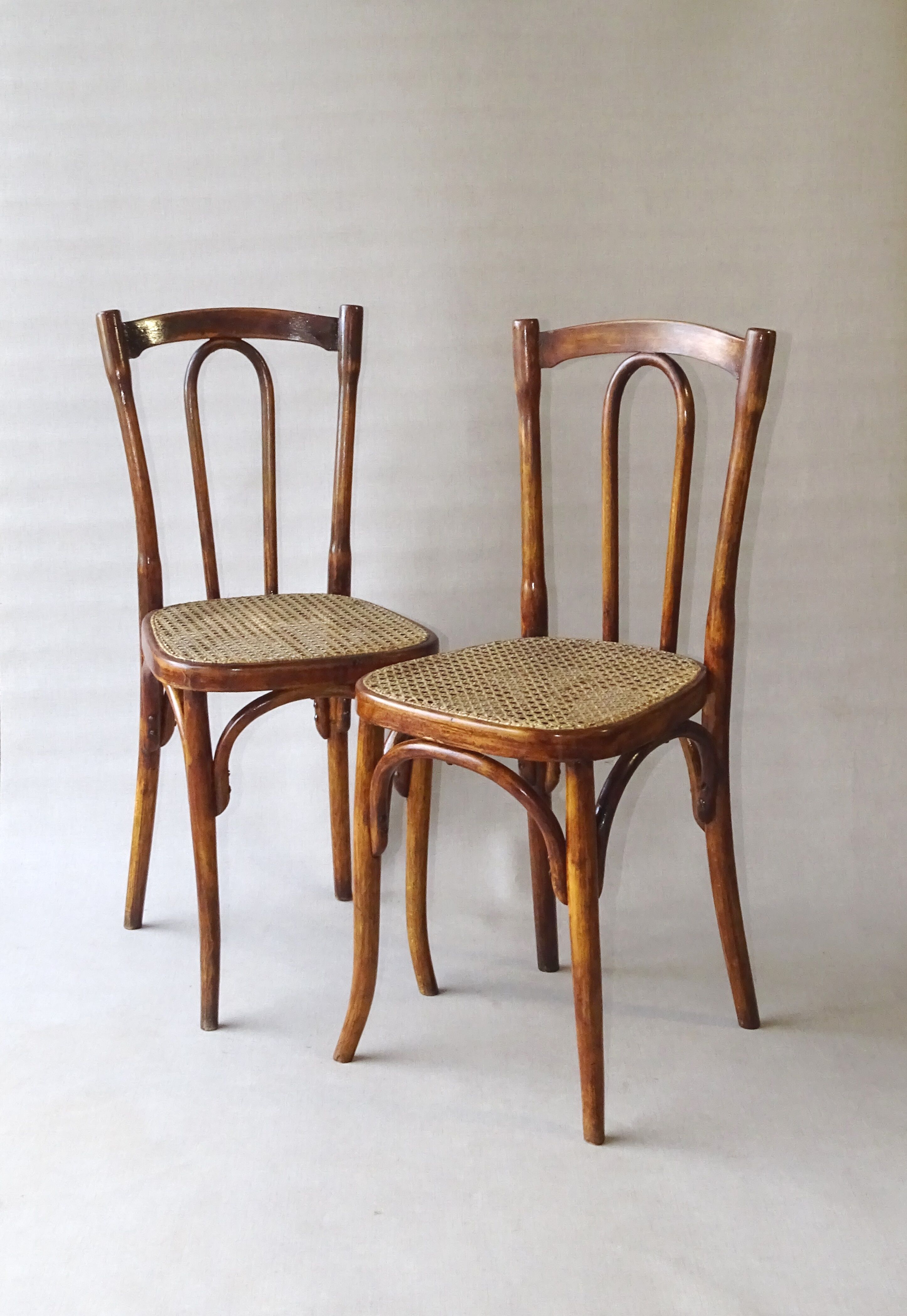 Set of 2 chairs bistrot type 56 circa 1925