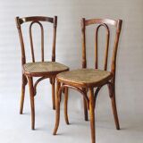 Set of 2 chairs bistrot type 56 circa 1925