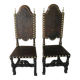 Paire de chaises en cuir de Cordoue