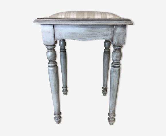 Tabouret bois et toile à matelas