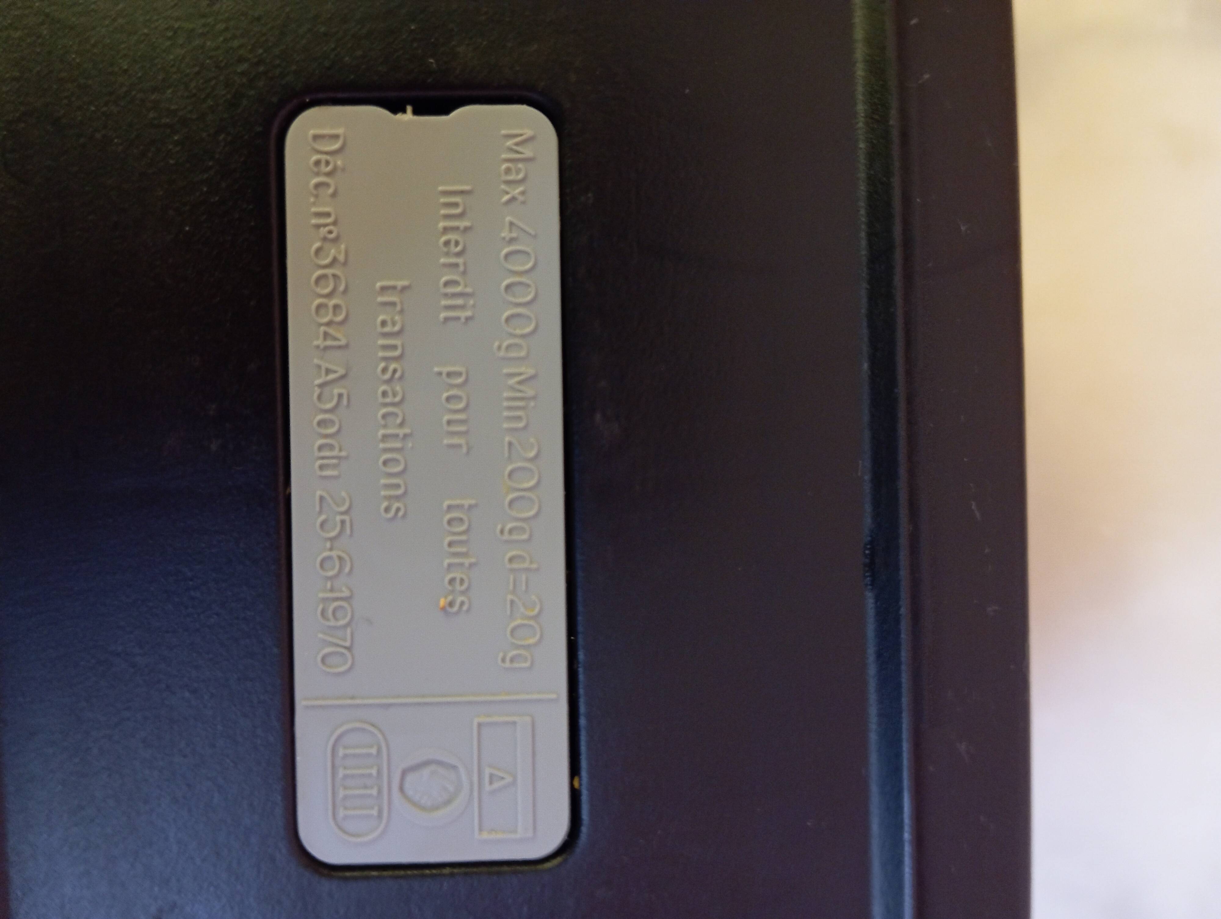 Téraillon BA 4000 balance