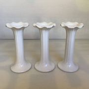Trio of flower candle holders Fereiras Portugal