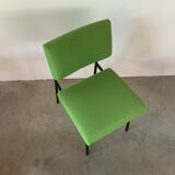 Restored 1901 chair Tonus green, Guermonprez 1959