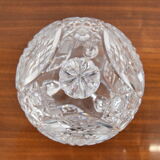 Bohemian cut glass jar 1960s