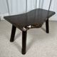Rustic solid wood coffee table, Wabi-Sabi style, 1970s.