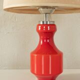 70s Table Lamp with Glass Base