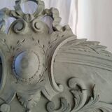 Patinated pediment