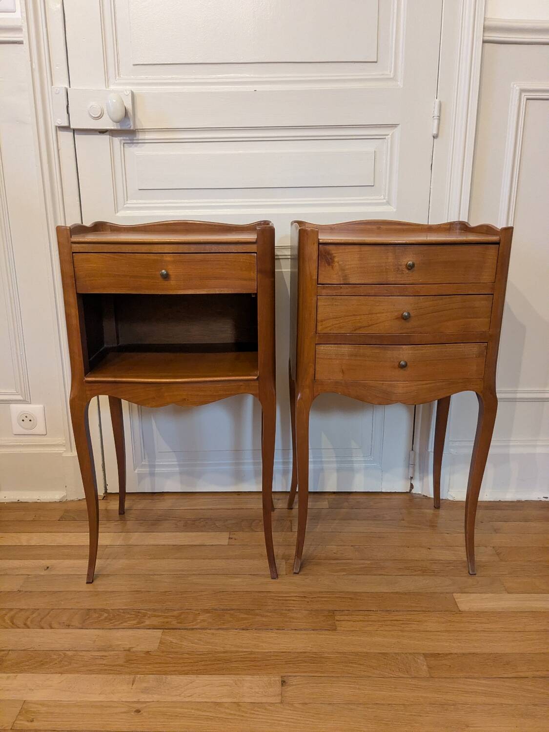Pair of Louis XV style bedside tables
