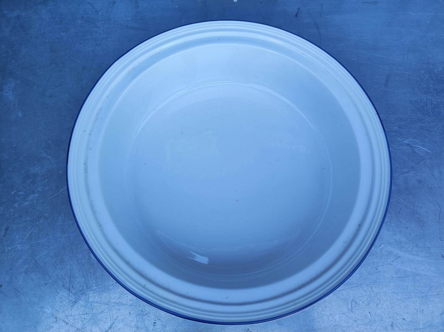 Old Villeroy & Boch hollow dish, blue floral pattern