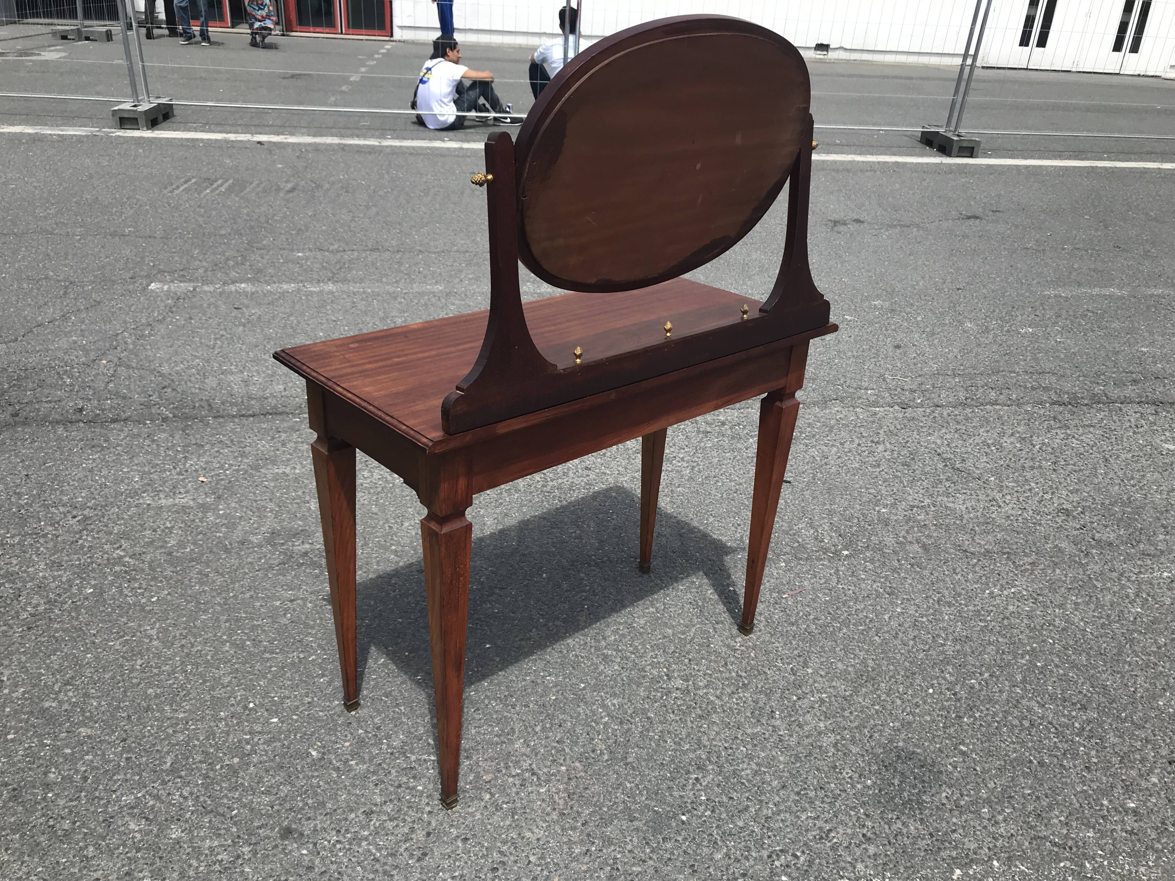 Coiffeuse Louis XVI acajou