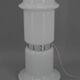 White glass floor lamp, czechoslovakia, 1970s