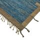 Handmade Turkish One of a Kind 281 cm x 380 cm Blue Wool Carpet