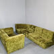 Canapé modulaire design vintage velours vert 'Groovy 70s'