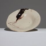 SET OF 4 GLAZED CERAMIC SOUP PLATES