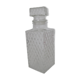 White glass vintage whiskey decanter